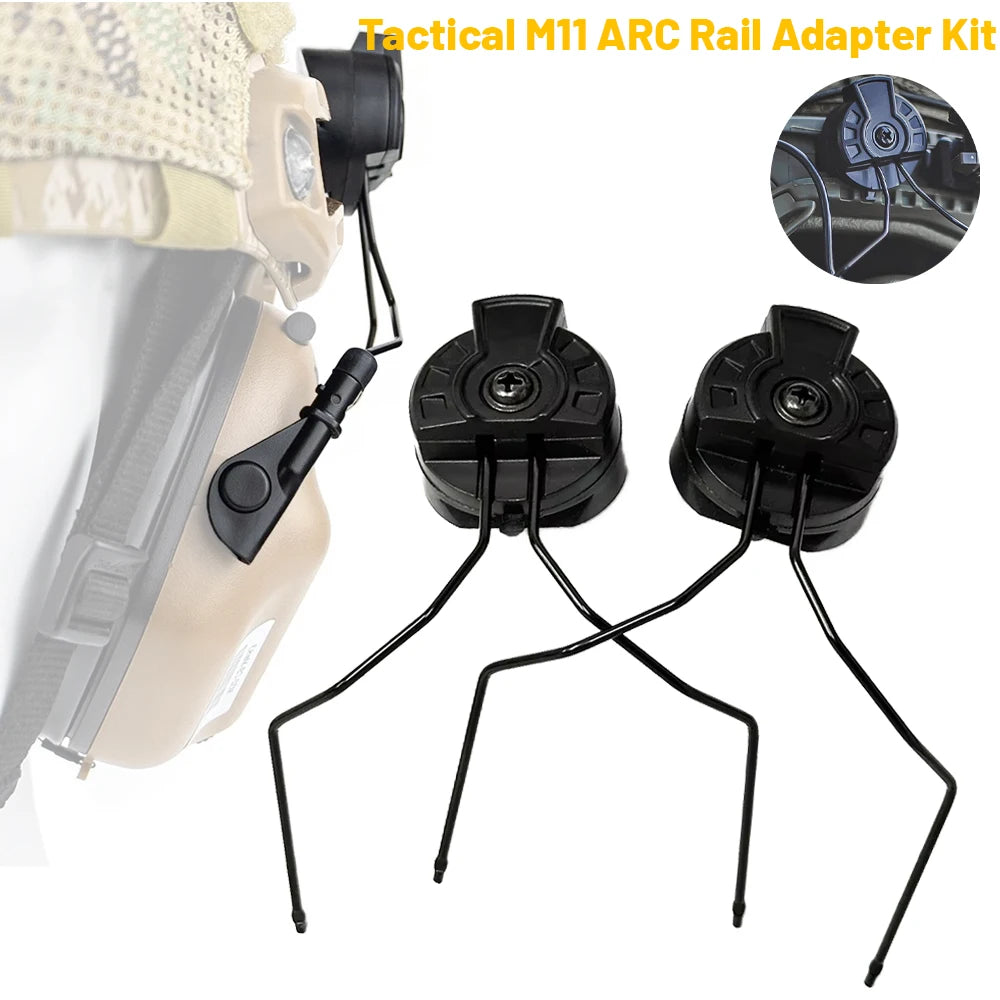 Universal ARC Fast Helmet Adapters - Tactical Headset Brackets Compatibility with For Earmor M31 M32 Series Tactical Headphone A