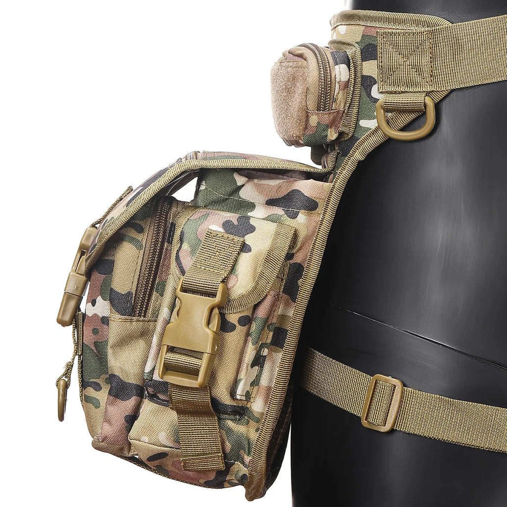 Oxford cloth camouflage style single shoulder crossbody journalist photography sports new leg bag