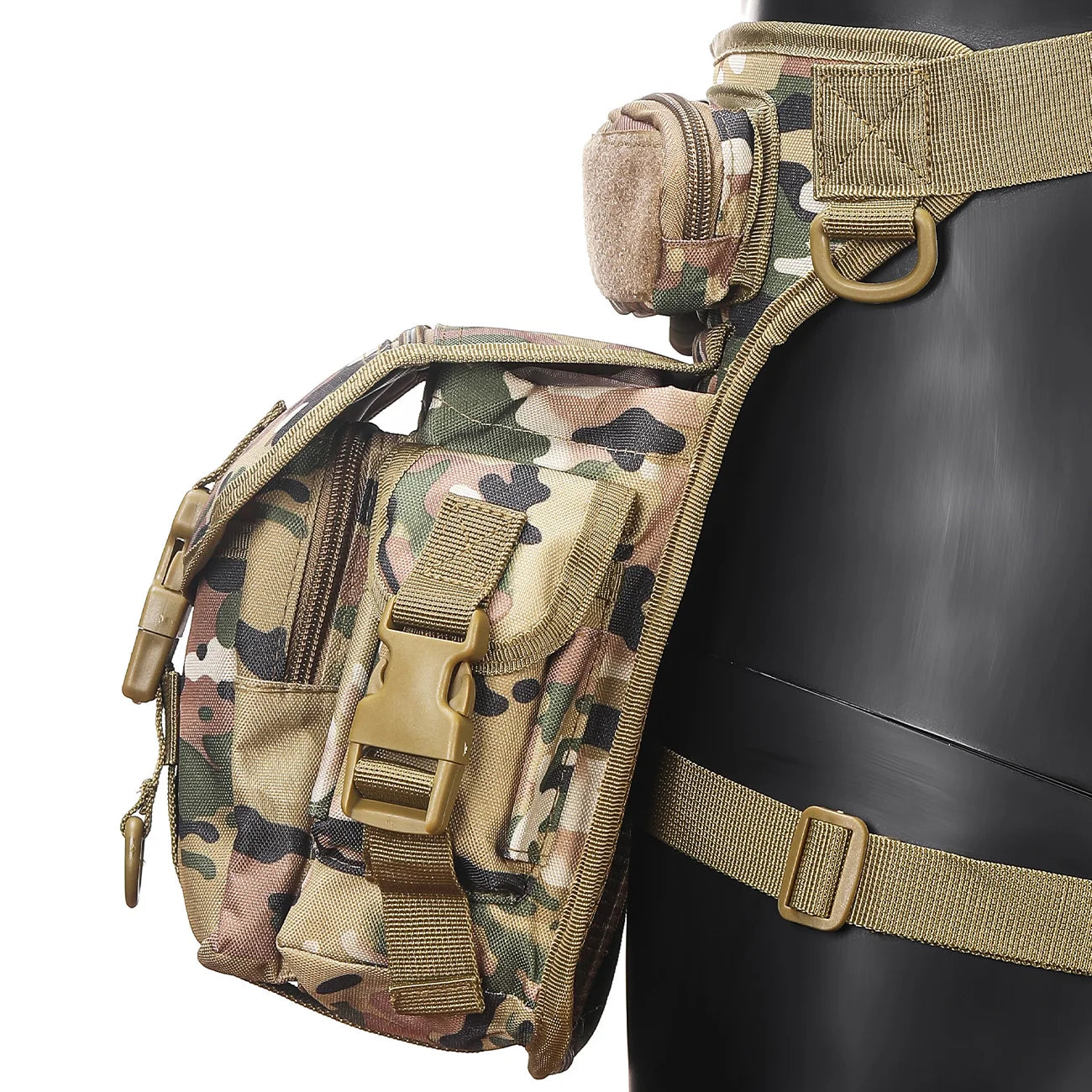 Oxford cloth camouflage style single shoulder crossbody journalist photography sports new leg bag