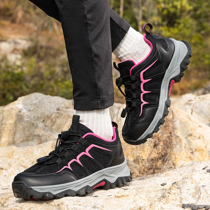 Brand Hiking Shoes Men Mesh Breathable Travel Shoe Outdoor Waterproof Hunting Fishing Shoes Mountain Off-Road Riding Sports Shoe