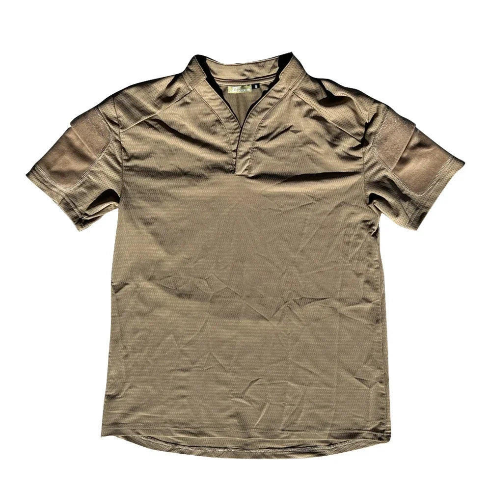 Velocity Style Rugby Shirt Quick Dry Tactical Short Sleeve T-shirt CAG Love