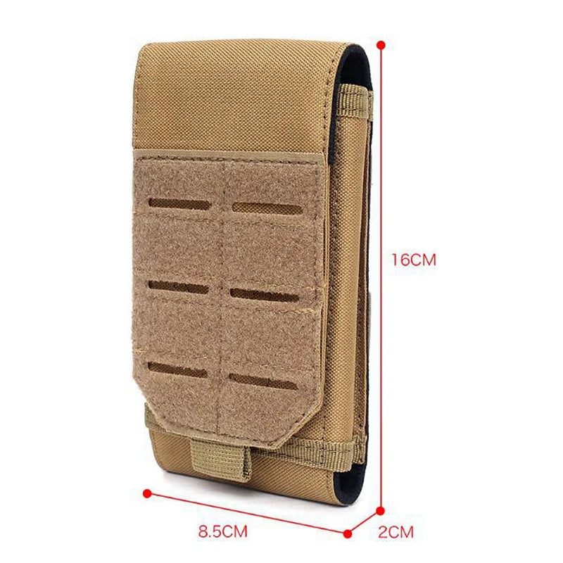 Tactical 5.5Inch Molle Cell Phone Pouch Outdoor Mobile Phone Pouch Waist Tool Pack Hunting Accessories Bag Holder