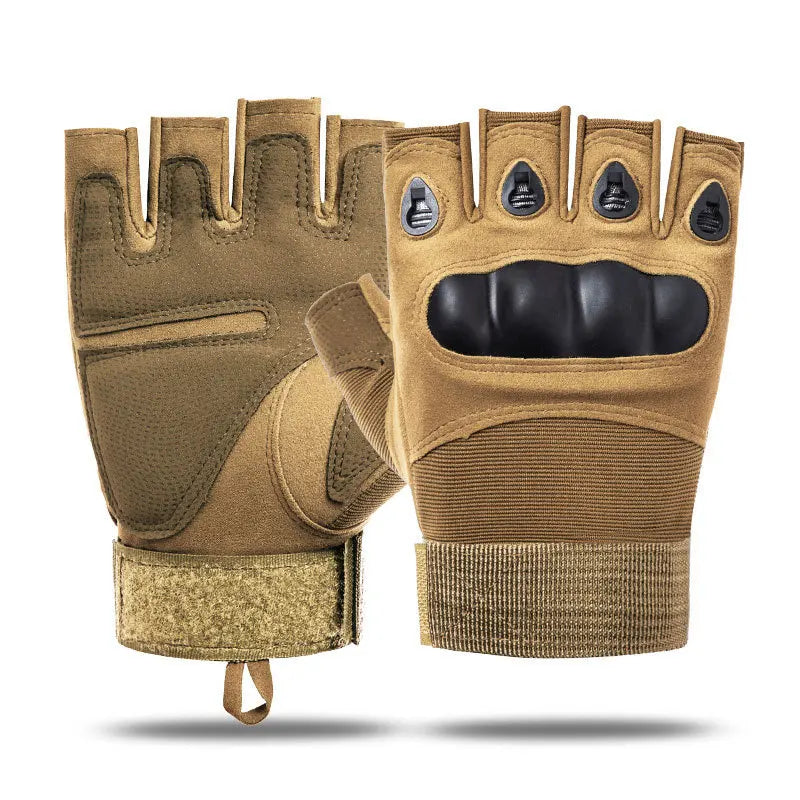 Motorcycle Gloves Outdoor Tactical Gloves Men Protective Shell Mittens Antiskid Workout Fitness Glove Riding Hunting Gloves