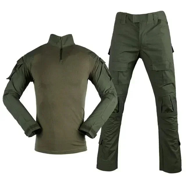 Tactical Sports Uniform Outdoor Clothes Suits Training Suit Camouflage Hunting Shirts Pants Climbing Sets CS Pant Men
