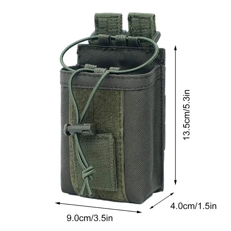 Tactical Radio Holder Molle Radio Pouch Case Heavy Duty Radios Holster Bag for Two Ways Walkie Talkies Baofeng Hunting Equipment