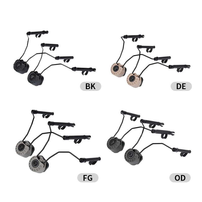 WADSN Sordin Tactical Headset Bracket 360° adjust Fast Headset Rail Suspension Adapter Mount MSA C2 Helmet Accessories
