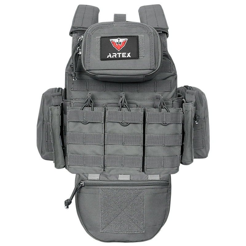 ARTEX 8128 Cycling Vest Outdoor Riding Gear Modular MOLLE Style Vest Adjustable Design Storage Gear for Bike Sports Adventure