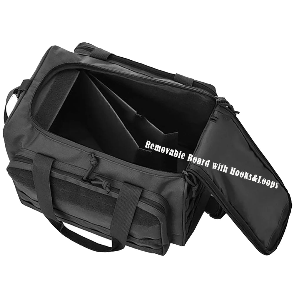 Gun Range Storage Bag Tactical Camping Molle Pouch Outdoor Sport Hunting Accessory Nylon Gun Case Bag Pistol Tool Shoulder Pack