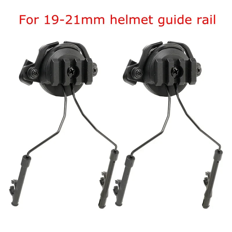 Tactical Helmet Rail Adapter Headset Bracket 360 Degree Rotation Headphones Fast Helmet Rail Suspension