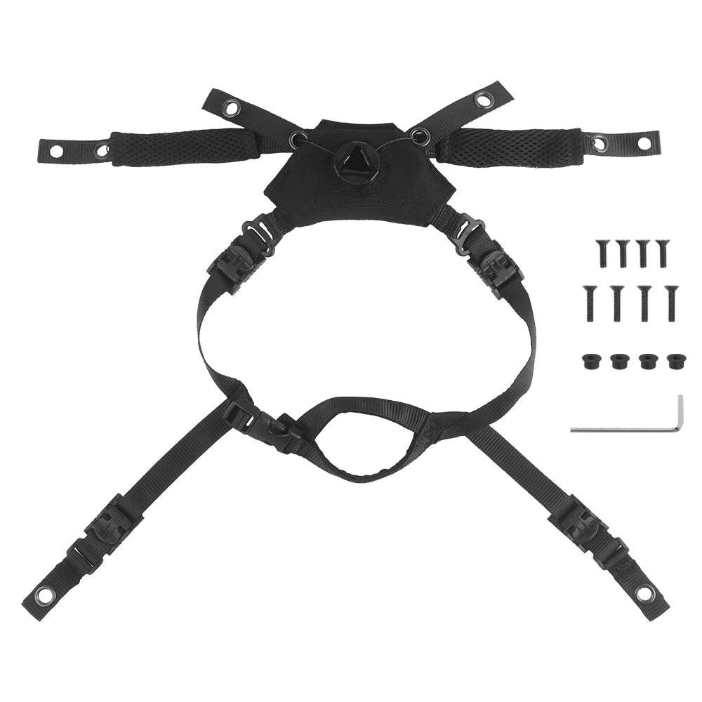 Tactical Helmet Suspension System for Team Wendy Sport MICH Airsoft Hunting FAST Helmet 3.0 Chin Hanging Strap Spongy Pad