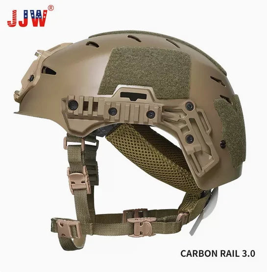 JJW-CORE Light Carbon Fiber Tactical Helmet, Team EXCEL, Rail3.0
