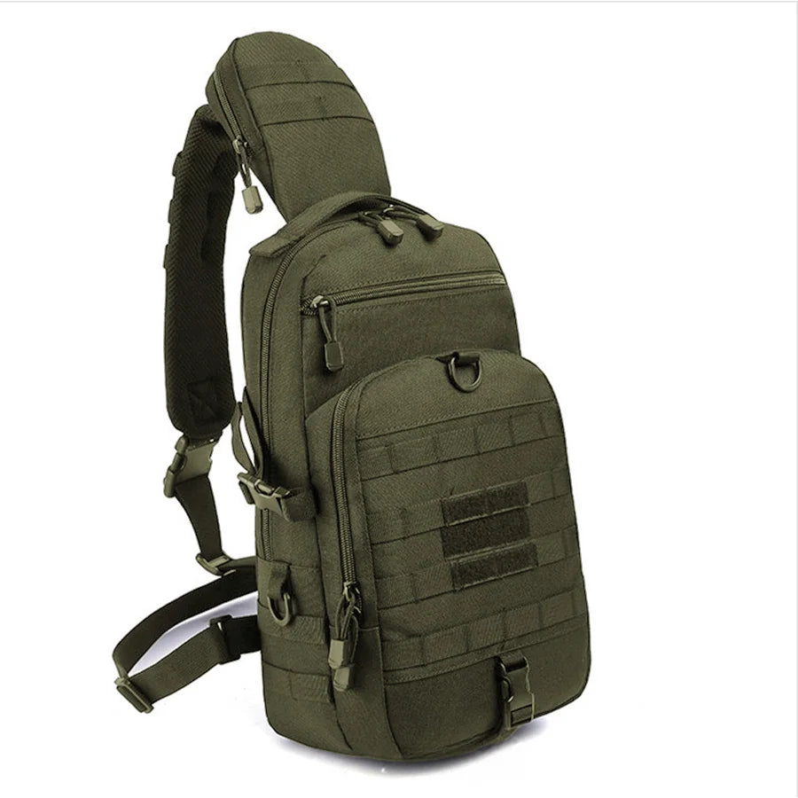 Oxford cloth chest bag, multifunctional waterproof outdoor sports shoulder bag, men's chest bag, training crossbody bag