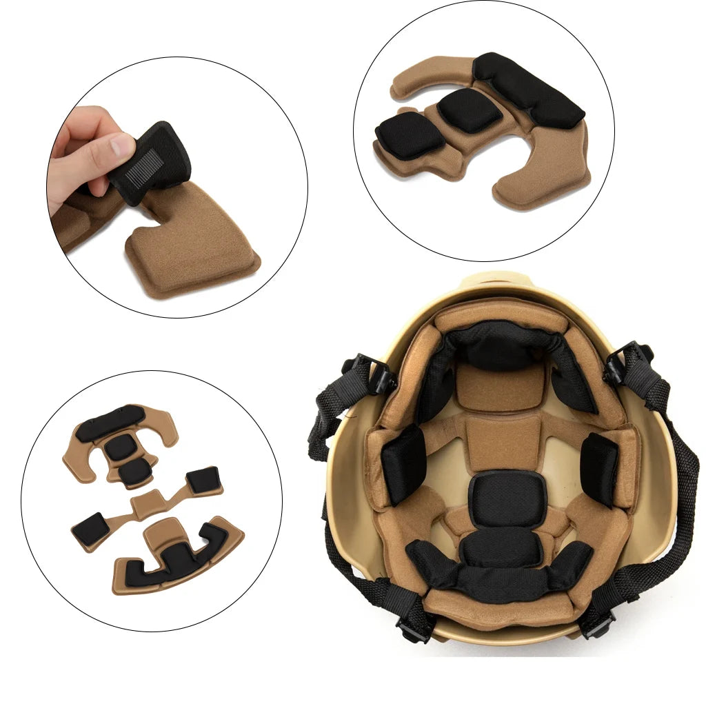 Memory Foam Tactical Pad Replacement Air Cushion Helmet Liner Protection pad Inner Liner