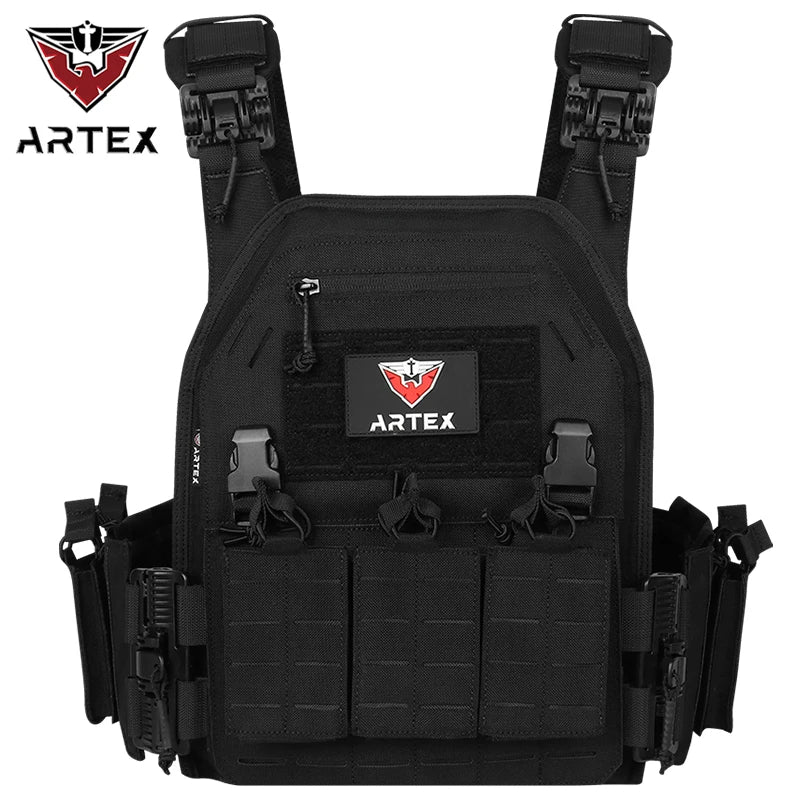 Artex Multi-functional  Fan Laser Quick Release Molle Tactical Vest 6094 Airsoft Tactical Vest Equipment Plate Carrier 8123