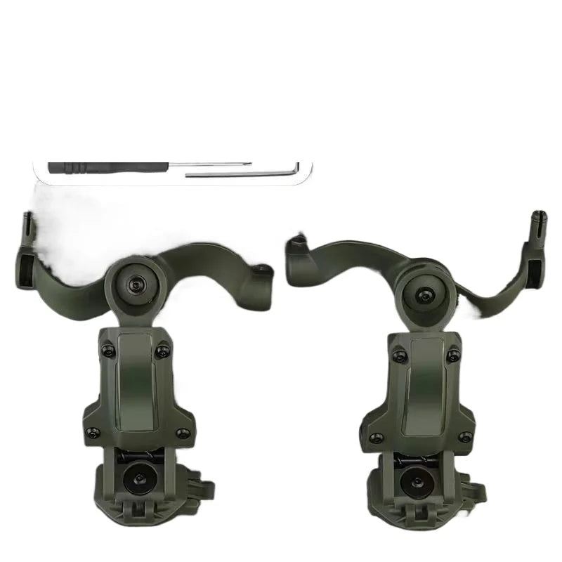 Tactical Helmet with Noise Reduction for Outdoor Sports Compatible with C2 C3 FAST Rail Wendy Accessories Multi-Angle