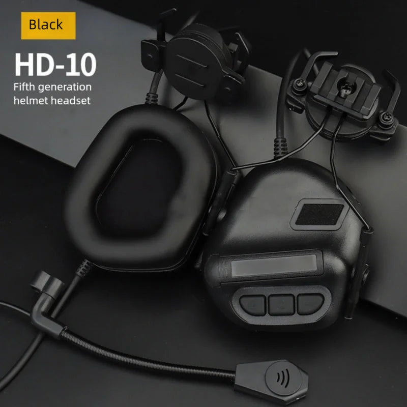 5th Gen Movement Tactical Helmet Ox Horn Bracket Communication Noise Reduction Headset Set Without Pickup