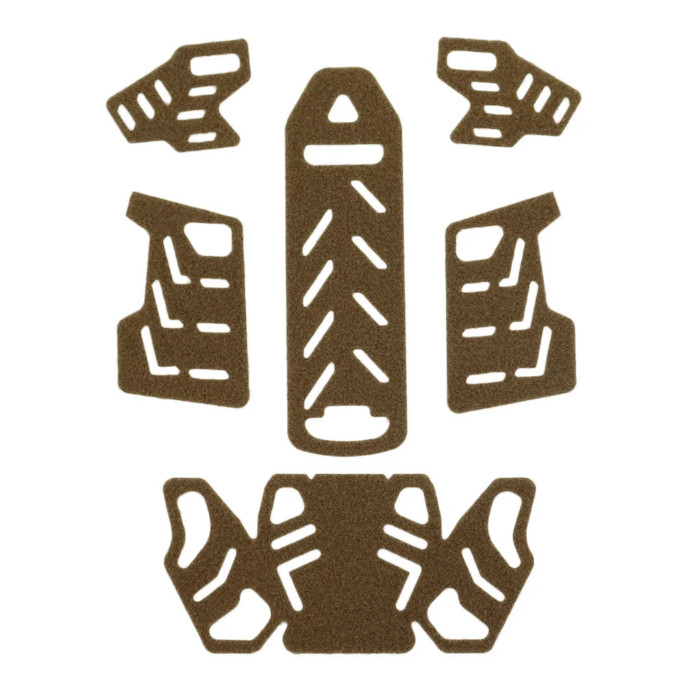 6pcs/Set Tactical WENDY Helmet Magic Sticker Helmet Patches Hook Loop Fastener Sticky Wendy Helmet Accessories