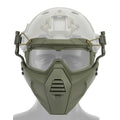 Tactical Mask with Goggles Set Split Type Set Shooting Airsoft CS Wargame Masks Paintball Hunting Accessories