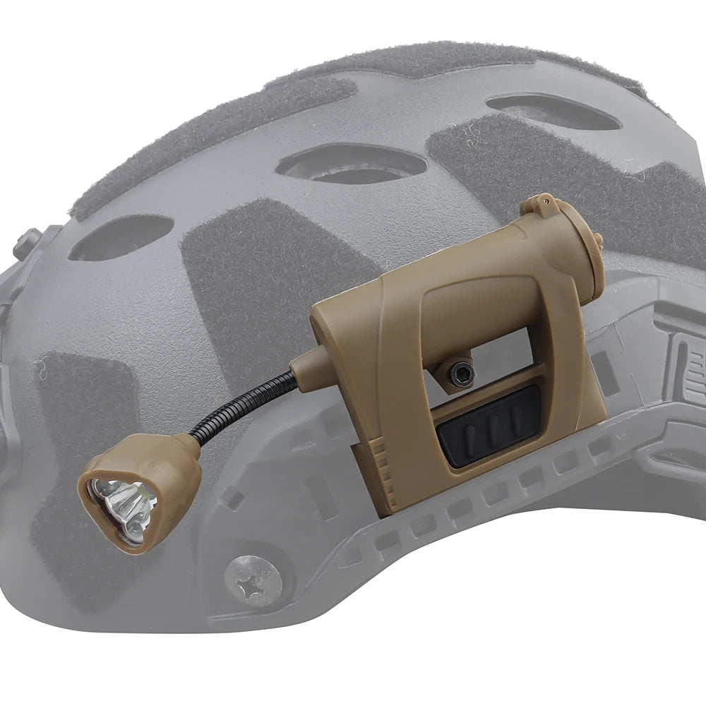 Tactical Helmet Light Mpls Charge 4 Modes Green Red IR Laser Helmet Lamp Energy Saving Helmet Flashlight