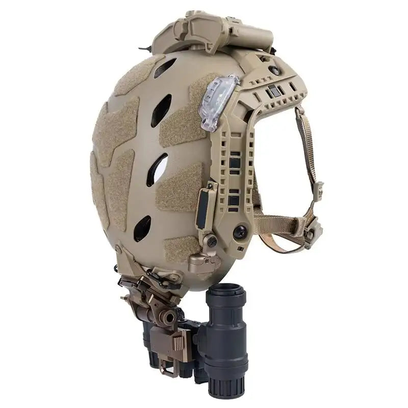 Tactical Modular ARC Fast Helmet Set With Rail Battery Box IR/RED Light LED Flashlight Signal Light Hunting Airsoft Train Gear