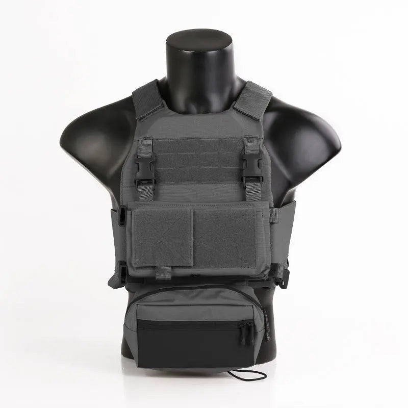 Emersongear For FCS Hunting Vest W/MK Chest Rig Set Multi-Purpose Plate Carrier W/ Pouch Elastic Cummerbund Sack Bag Trekking