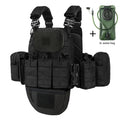 Outdoor Multifunctional Camouflage Vest with 2L Water Bag, Breathable and Comfortable Outdoor Adventure Equipment