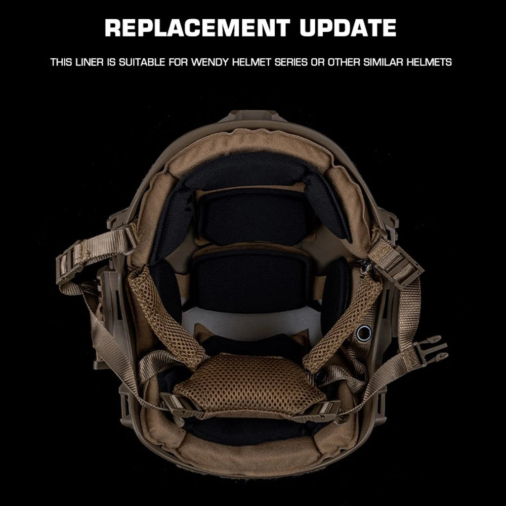 Tactical Helmet Wendy3.0 Memory Foam Pad Shock-absorbing Comfort Team Sport Helmet 6Б47 FAST Airsoft MICH Helmet Accessory