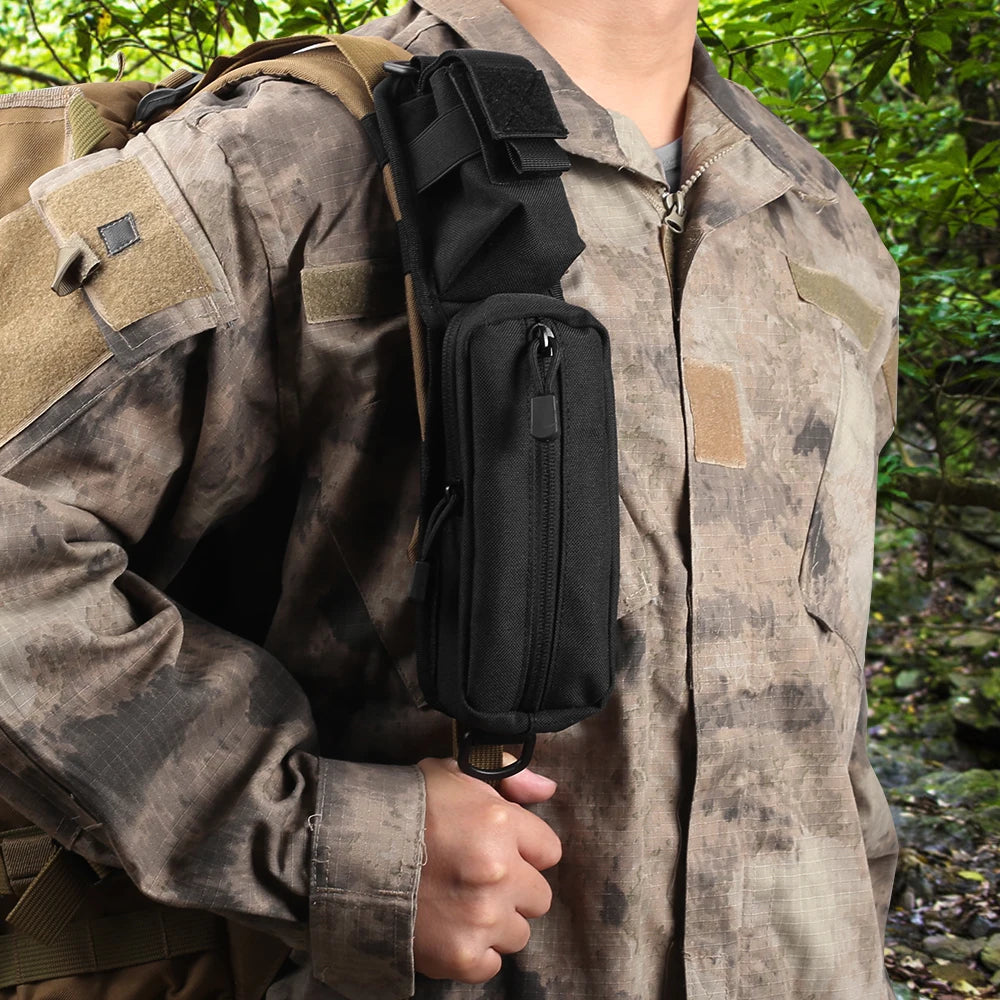 Tactical Shoulder Strap Bag Backpack Sundries Pouch Molle Accessory Pouch Shoulder Tape Additional Bag Multifunctional EDC Bag