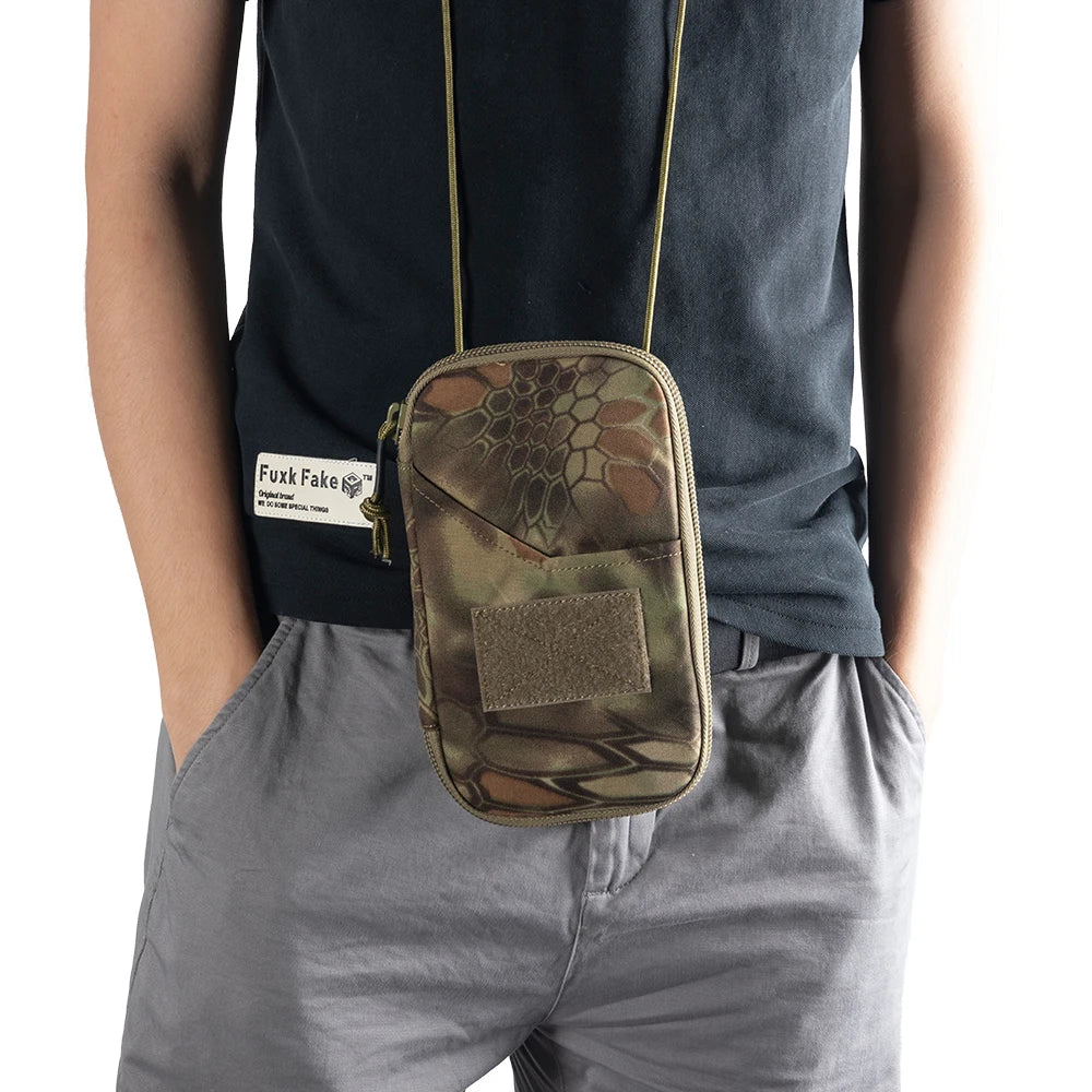 Tactical Wallet Pouch Portable Waist Pocket Crossbody Bag Camping Bags Wallet Outdoor Accessories Pouches Hunting Cycling