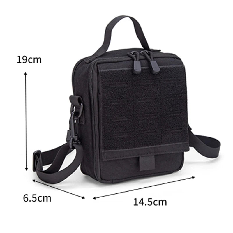 Tactical MOLLE EDC Crossbody Bag,Outdoor Multi-Purpose First Aid Pouch with Shoulder Strap for Daily Use Hiking Hunting