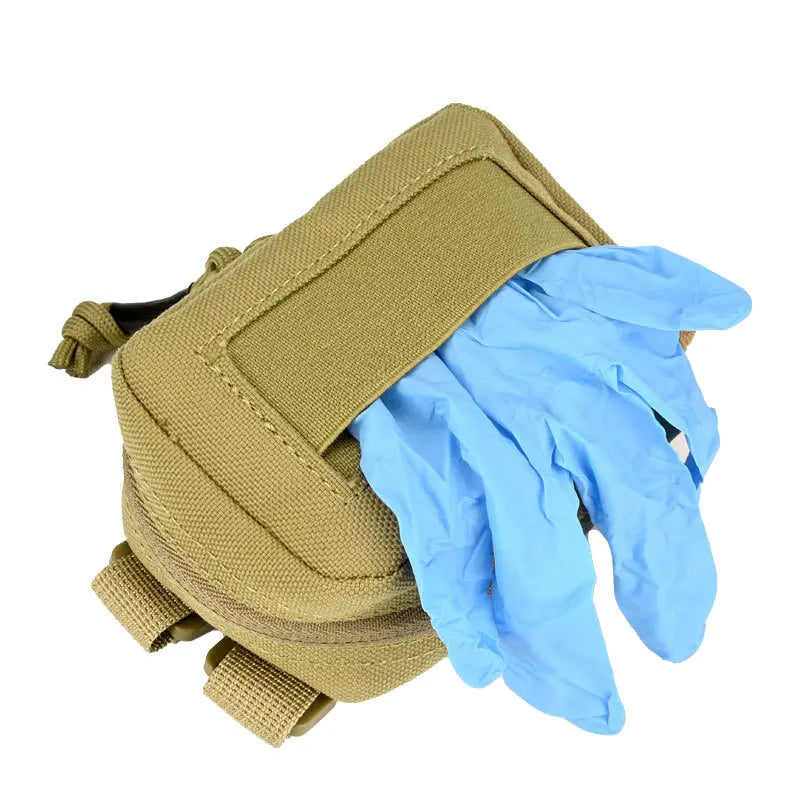Tactical Disposable Glove Pouch Nylon Duty Belt EMT Bag Molle Accessory for Hunting Outdoor Sports