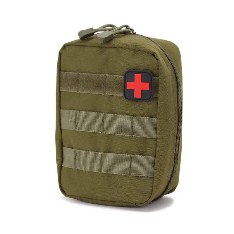 First Aid Bag Camping Tactical Medical Pouch Outdoor MOLLE EMT Emergency Survival Kit Accessory Hunting Camo Training Bag