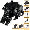 Tactical Helmet Set Airsoft Fast Protective Equipment with Headset NVG Mount Helmet Light Communication Headset for CS Cosplay
