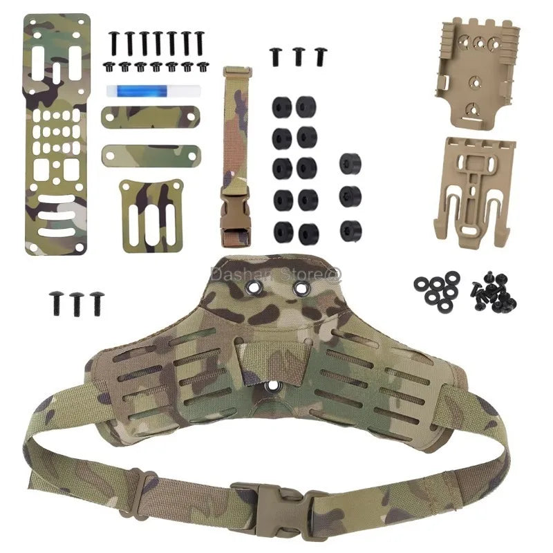 Tactical Holster Combination Adapter MHA QLS Side Kit Thigh Drop Leg Tactical Quick Pull Molle Hunting Comfortable Airsoft Gear
