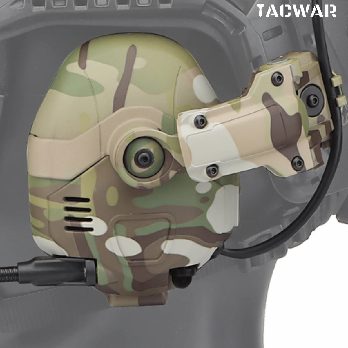TH6B Wireless Tactical Headset with Noise Reduction Noise Reduction, Rechargeable Shooting Airsoft Earmuff Headphone