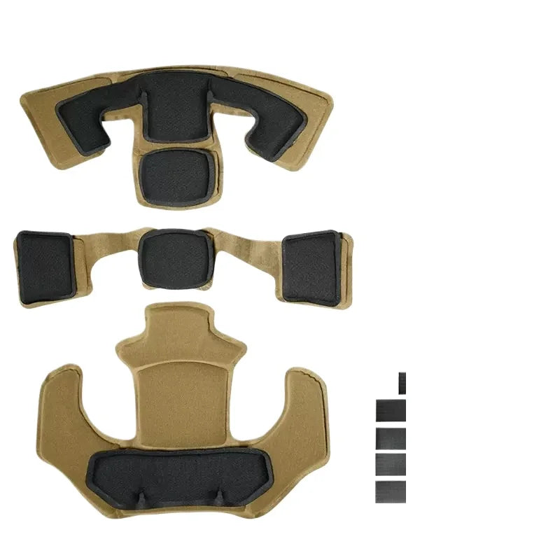Tactical Helmet with EVA Lined Memory Foam Padding Compatible with FAST MICH Third and Fourth Generation Helmets for Sports