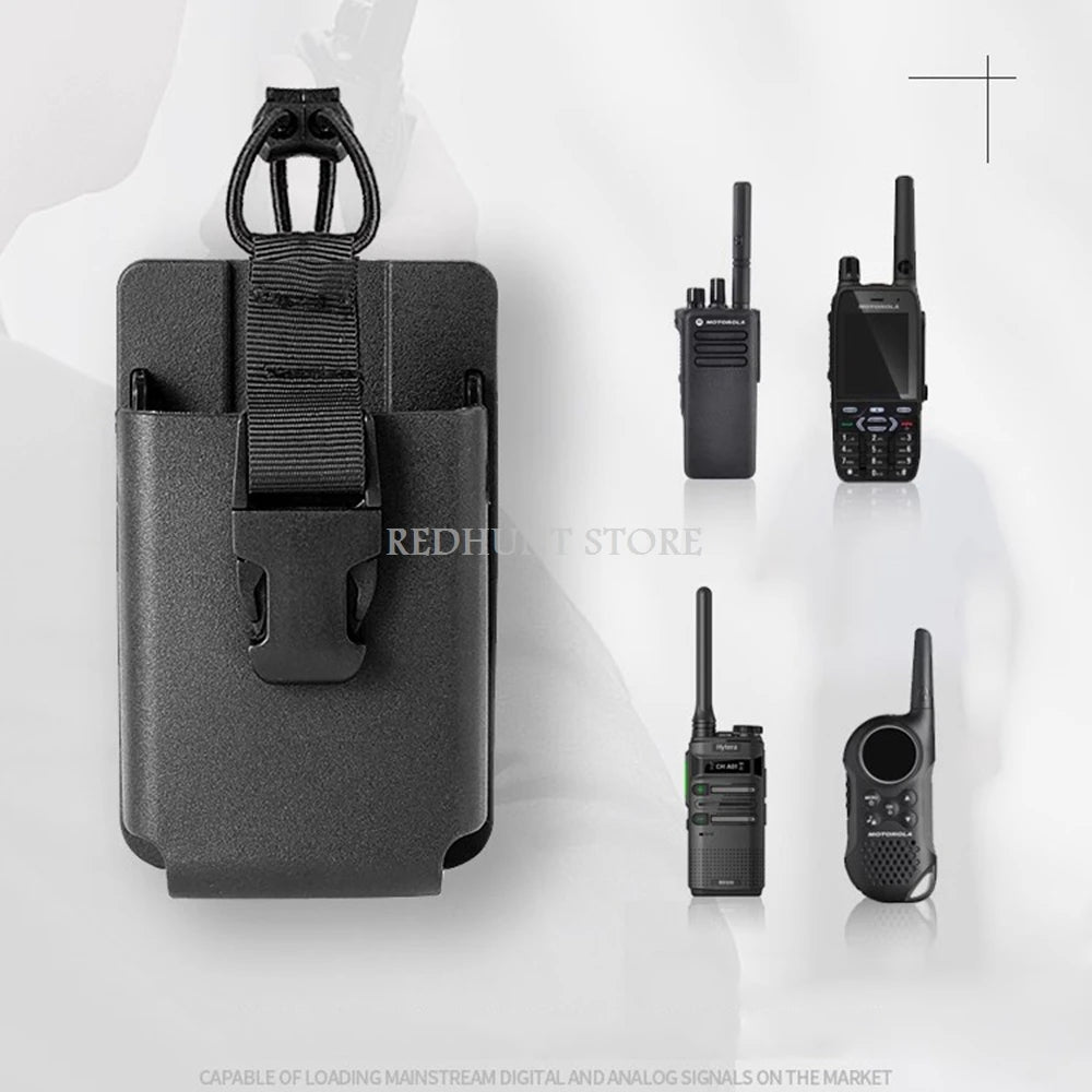 Universal Radio Holder Radio Pouch for Duty Belt with Belt Clip Law Enforcement Accessories Walkie Talkie Pouch MOLLE Pouch