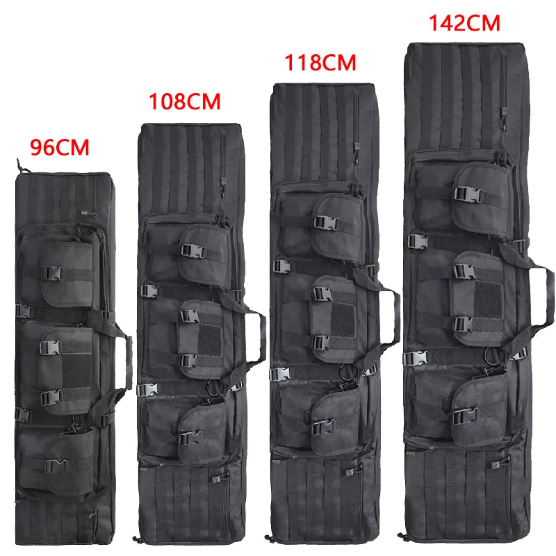 108/118/142CM Long Backpack for Hunting Fishing Tactical Accessories Protect Case Removable Pouch Molle System Outdoor Camping
