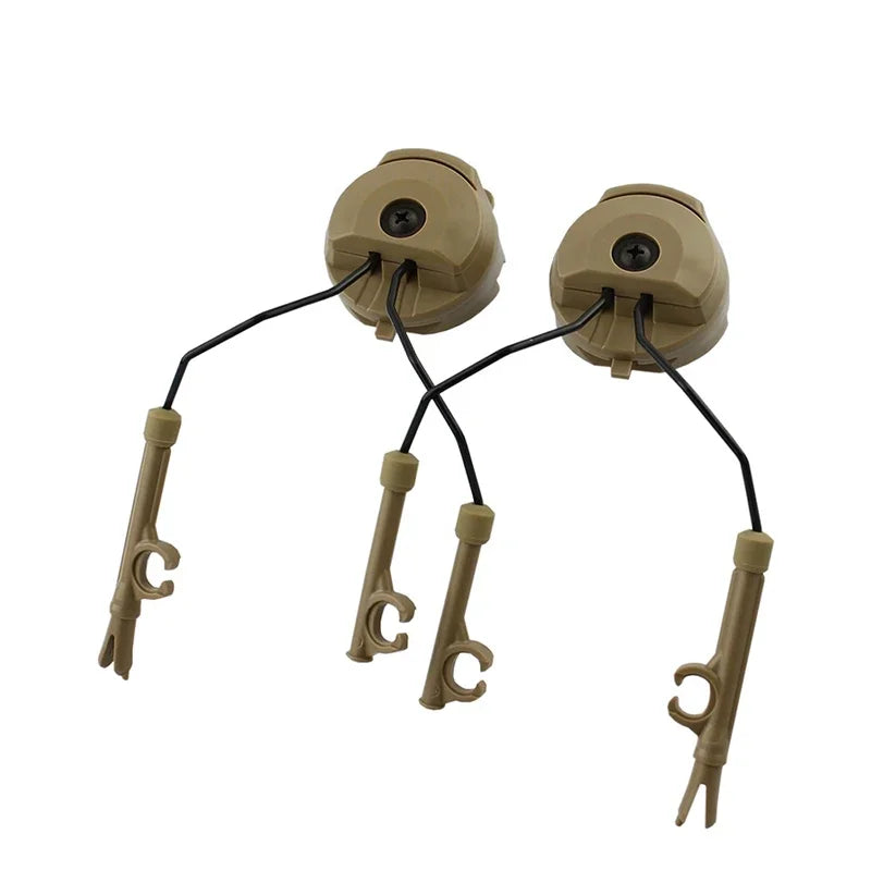 1 Pairs Tactical Headset Bracket Fast Ops Core Helmet ARC Rail Adapter Set fit for Comtac II Series Noise Cancelling Headset