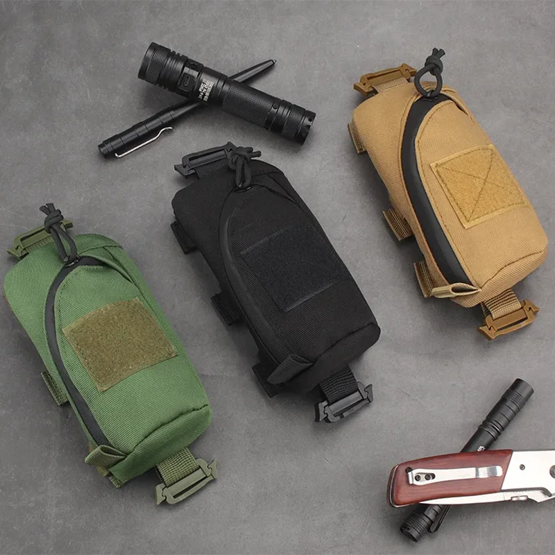 Backpack Shoulder Strap Accessory Pouch, Tactical Molle Bag Multifunctional Military EDC Tool Pockets Small Compact Pouchs