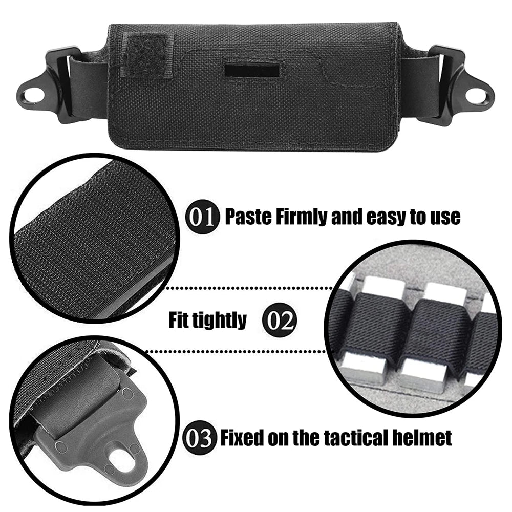 Airsoft Tactical Helmet Counterweight NVG Counterweight Pouch with 5 Counter Blocks for OPS Core Fast BJ PJ MH Helmet Accessory