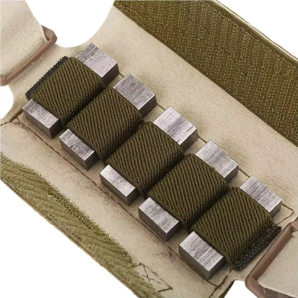 Tactical Helmet Counterbalance Bag Airsoft NVG Counterweight Pouch with Five Blocks Fast OPS Weight Bag for Headgear