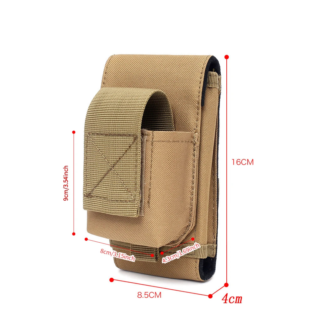 Tatical EDC Cigarette Box Cell Phone Pouch Waist Bag Outdoor Sports Leisure Cigarette Box Lighter Storage Bag Molle Phone Bag