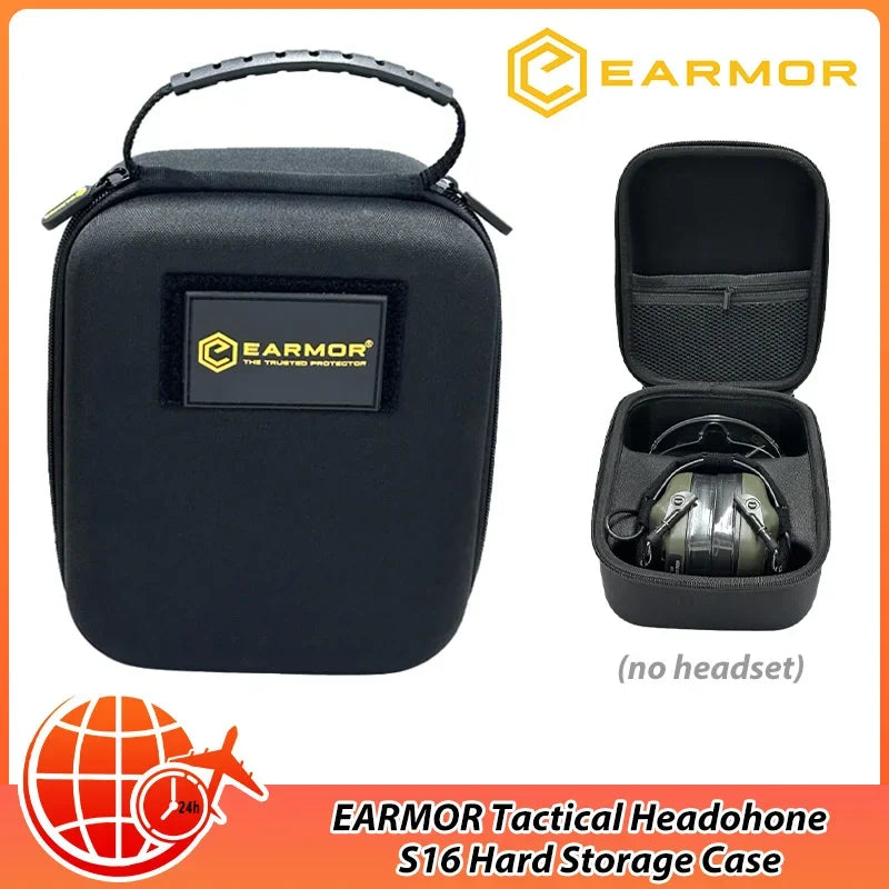 Hard Storage Travel Case for Electronic Shooting Earmuffs Compatible Earmor Hearing Protection Shooter Safety Eyewear Glasses