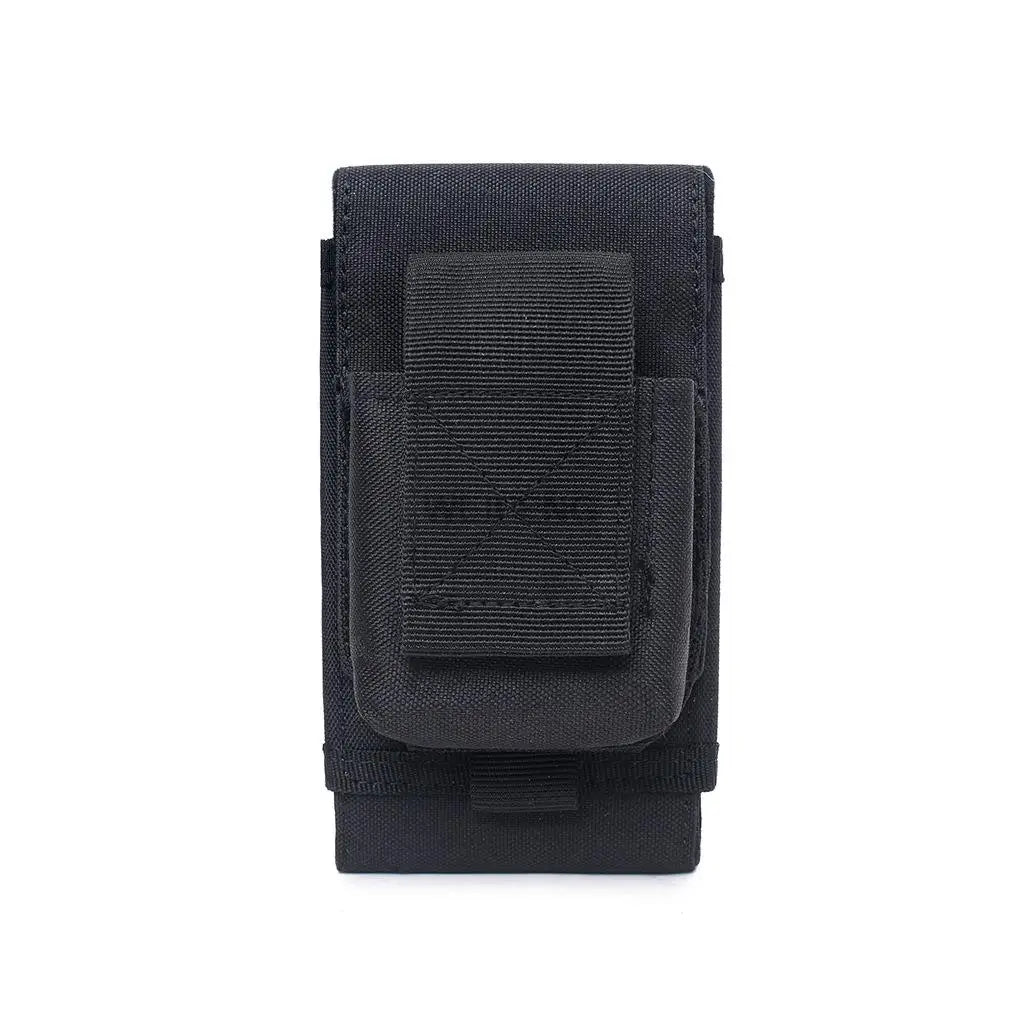 Tactical Molle Phone Pouch with Cigarette Bag 6.5in Smartphone Holder Case Utility EDC Gear Bag Compact Waist Fanny Pack