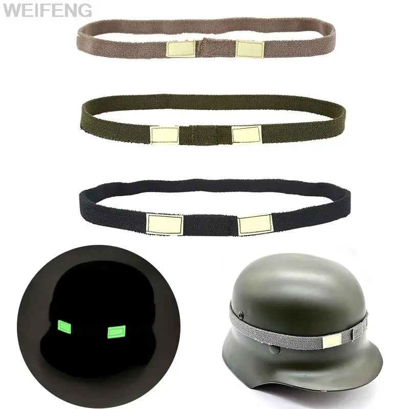 1/2PCS Green Tactical Helmet Strap Reflective Camo Strap Helmets Band Straps for M1 M88 MICH Helmet