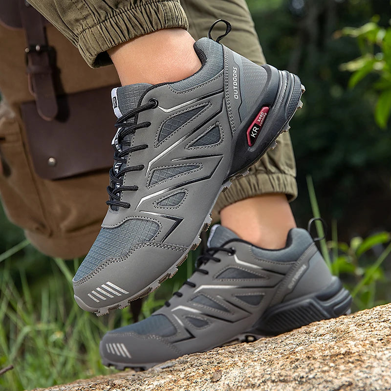 Waterproof Hiking Shoes Men Non-Slip Wear-Resistant Hiking Training Hunting Shoes Outdoor Hiking Travel Sports Shoes Size 39-47