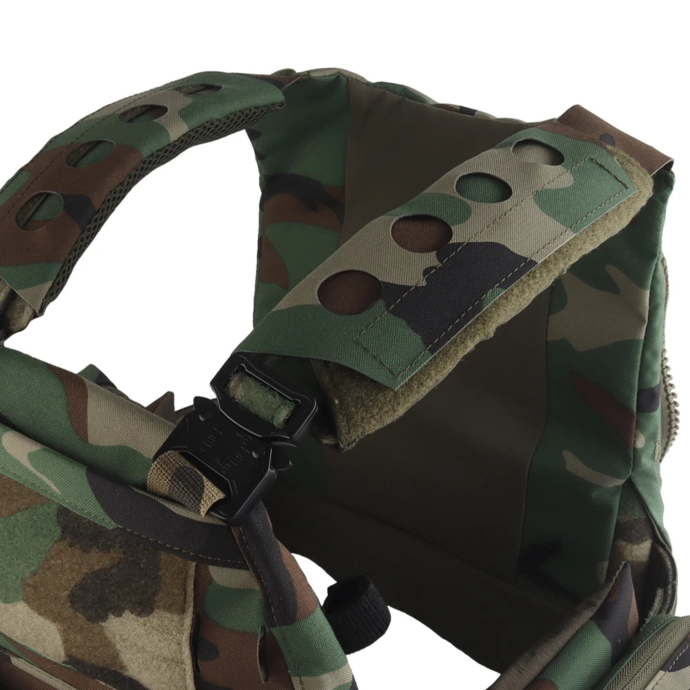 Tactical Ferro V5 FCPC Hunting Plate Carrier with 5.56 Triple Magazine Pouch Molle Camouflage Airsoft Training Gear