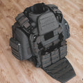 Tactical Full Vest Airsoft Full Protective Heavy-Duty Vest With Neck Throat Protector Shoulder Pads For CS Hunting Shooting