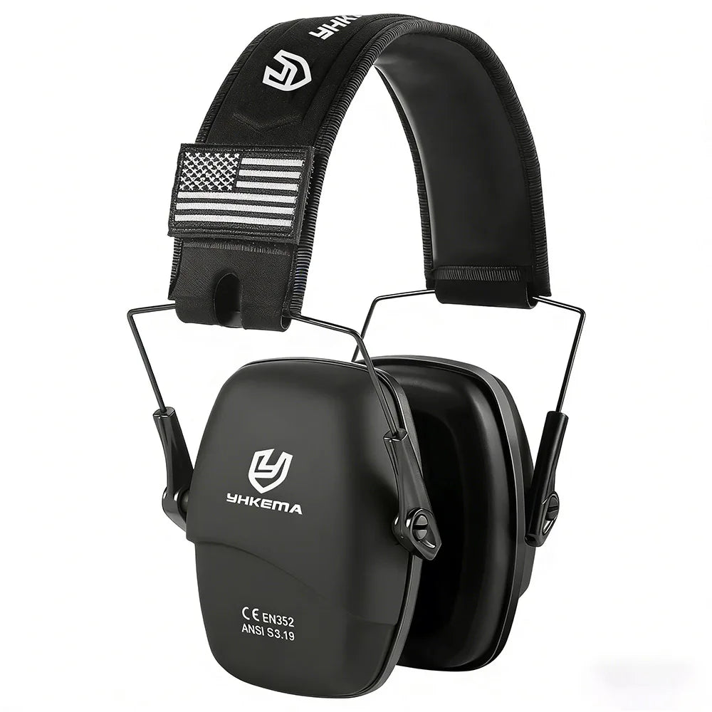 YHKEMA Safety Shooting Hearing Protections Earmuffs For Tactical Hunting Noise Reduction Soundproof Headset
